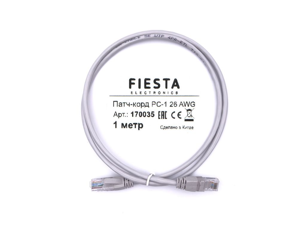 Патч-корд Fiesta PC-1 26 AWG